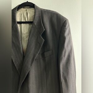 Vintage Givenchy Monsieur Men’s Pinstripe Wool Suit Jacket